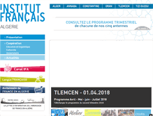 Tablet Screenshot of if-algerie.com